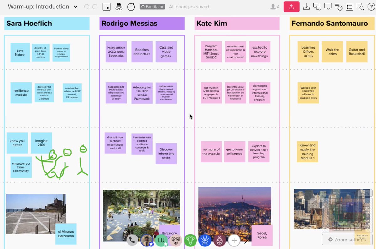 NOW 🟡🟠 It's starting the first virtual Training of Trainers with our sections @uclgaspac, @UCLGAfrica , @uclg_eurasia , @UCLGMEWAorg ,@metropolis_org to roll-out the new Resilience Learning Modules across the world in 2021! #Local4Action #ResilientCities 🌎🌍🌏