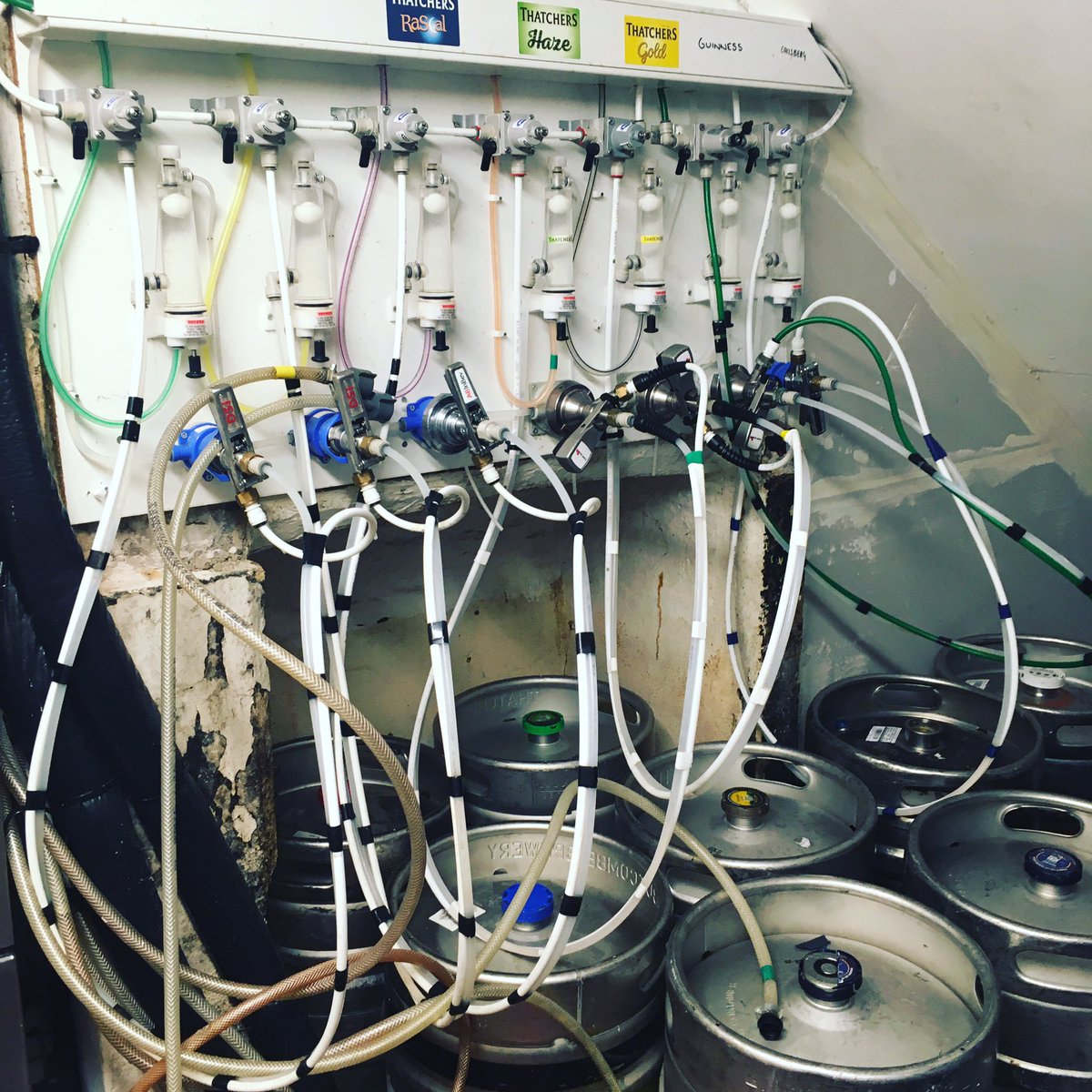 Best part of reopening is line cleaning where we get to taste test the beer and cider