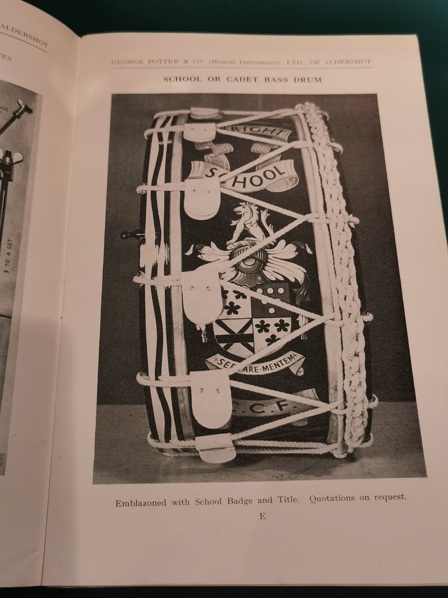 thefiferscave's tweet photo. Another George Potter &amp; Co Ltd catalogue specifically tailored for the Cadet Corps of Drums. https://t.co/uCfBGrt7n2