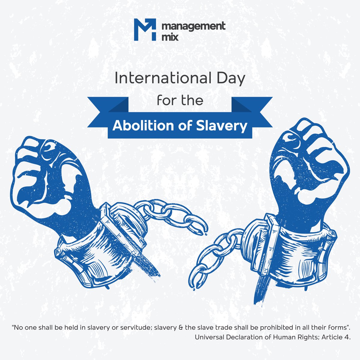 December 2 marks the "#International Day for the #Abolition of #Slavery."

#UniversalDeclarationOfHumanRights #ManagementMix #Lebanon
