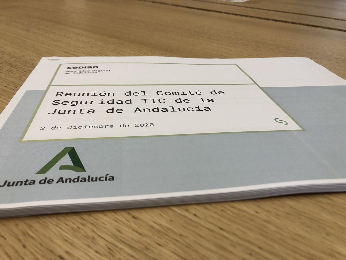 Hoy celebramos Comité Seguridad TIC
Encaminamos la acción de <a href="/AndaluciaJunta/">Junta de Andalucía</a> a mejorar la confianza en el uso de medios electrónicos por la ciudadanía,basando la Ciberseguridad en la idea de protección,detección y respuesta siempre desde la formación,concienciación y colaboración