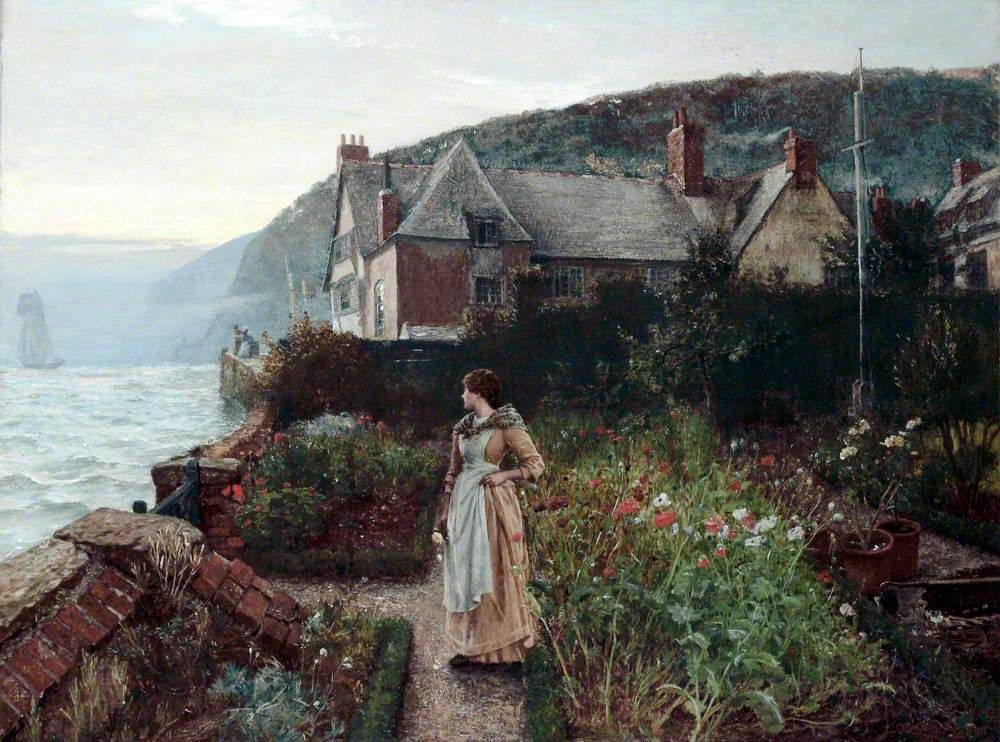 Today is the start of Grief Awareness Week. Raising awareness of all aspects of grief. This painting is called 'The Silent Adieu' painted in 1889 by Charles Napier Hemy 1841-1917. Oil on canvas.