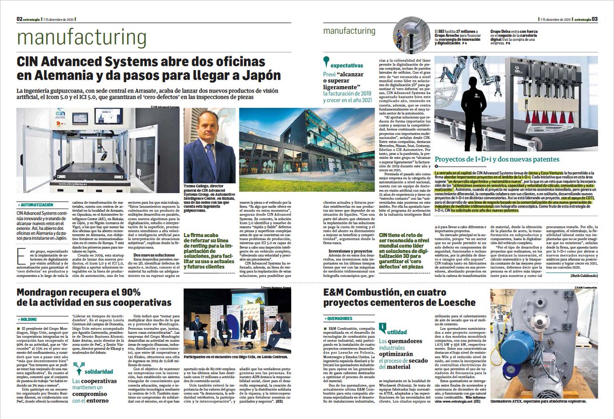 BIND_Platform's tweet image. CIN Advanced Systems opened 2 offices in Germany! 🇩🇪
This year they also launched 2 new #ArtificialVision products. We&apos;re proud to see how the #startup has grown since the participated in BIND 4.0, congratulations!
Read more here ⤵️