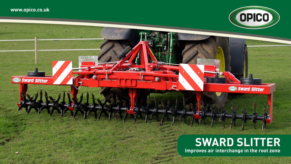 OPICOag's tweet photo. How will your grass look in spring? OPICO's Sward Slitter improves air interchange in the root zone and stimulates new growth #MoreFromGrass https://t.co/ioBcmNWj0R https://t.co/iVe2F4YPFb