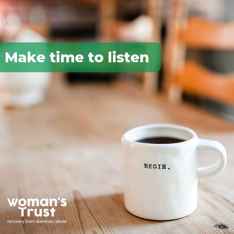 womanstrust's tweet image. What do women in abusive relationships need more than anything? Support. Make time to listen and, above all, don't judge or minimise if someone is telling you that they're being made to feel unsafe, or unworthy. #wednesdaythought