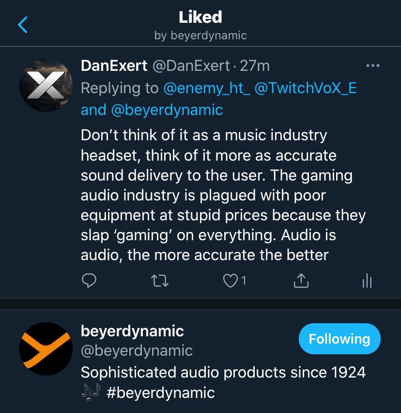 DanExert's tweet photo. Ok my life is complete @beyerdynamic 

Just want to say thank you to my friends and family who have supported me.... 😂

But seriously. The best in the business right here! https://t.co/LumZCdgnru