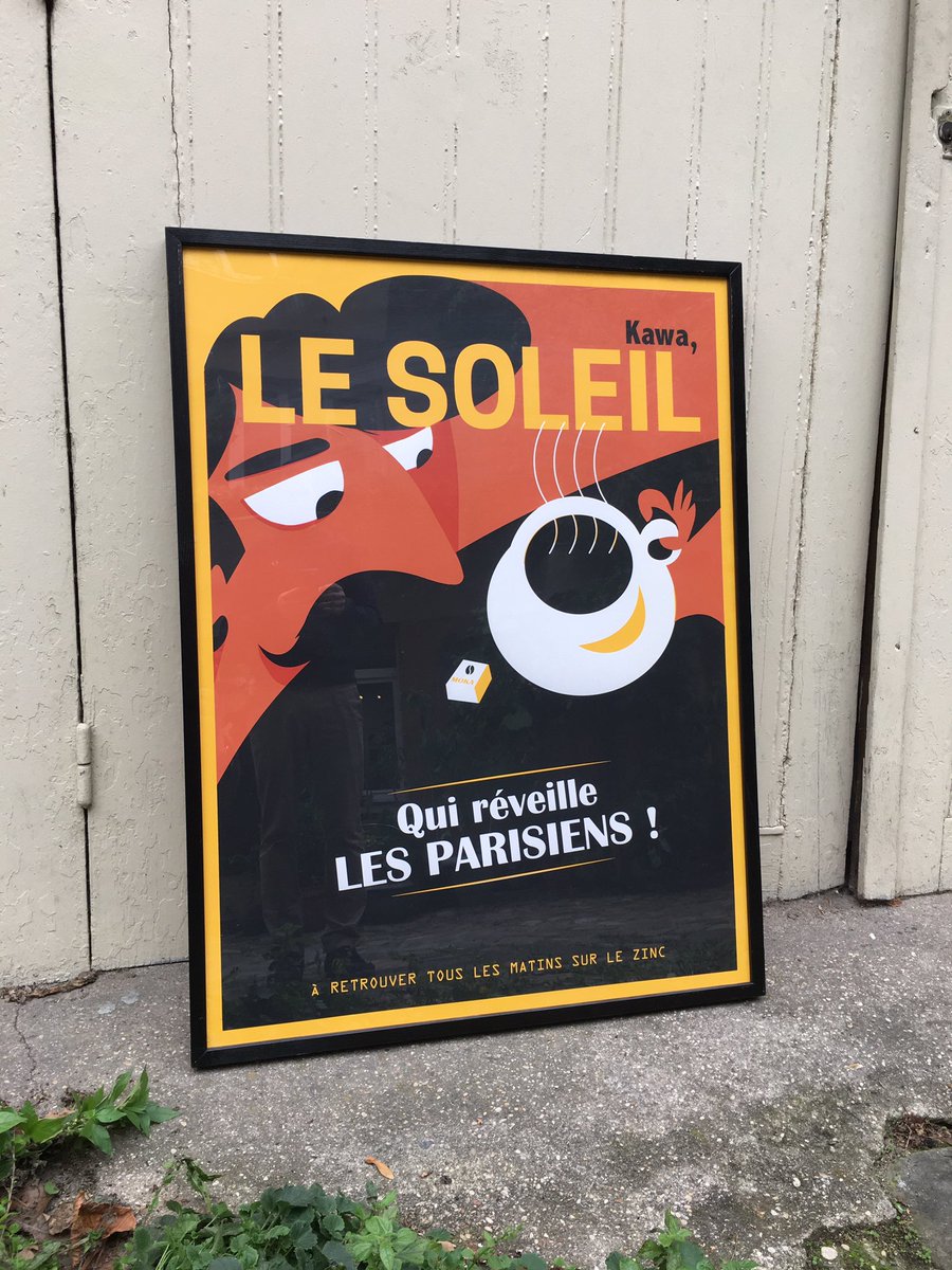Très heureux d’avoir été labellisé  « fabriqué à Paris 2021 » par la ville de <a href="/Paris/">Paris</a> par le biais de l’affiche « KAWA, le soleil café ! » 🥳
#serigraphie #screenprinting #savoirfwells #atelierfwells #faitmain #madeinfrance #fabriqueaparis #madeinparis #paris13 #mairieparis
