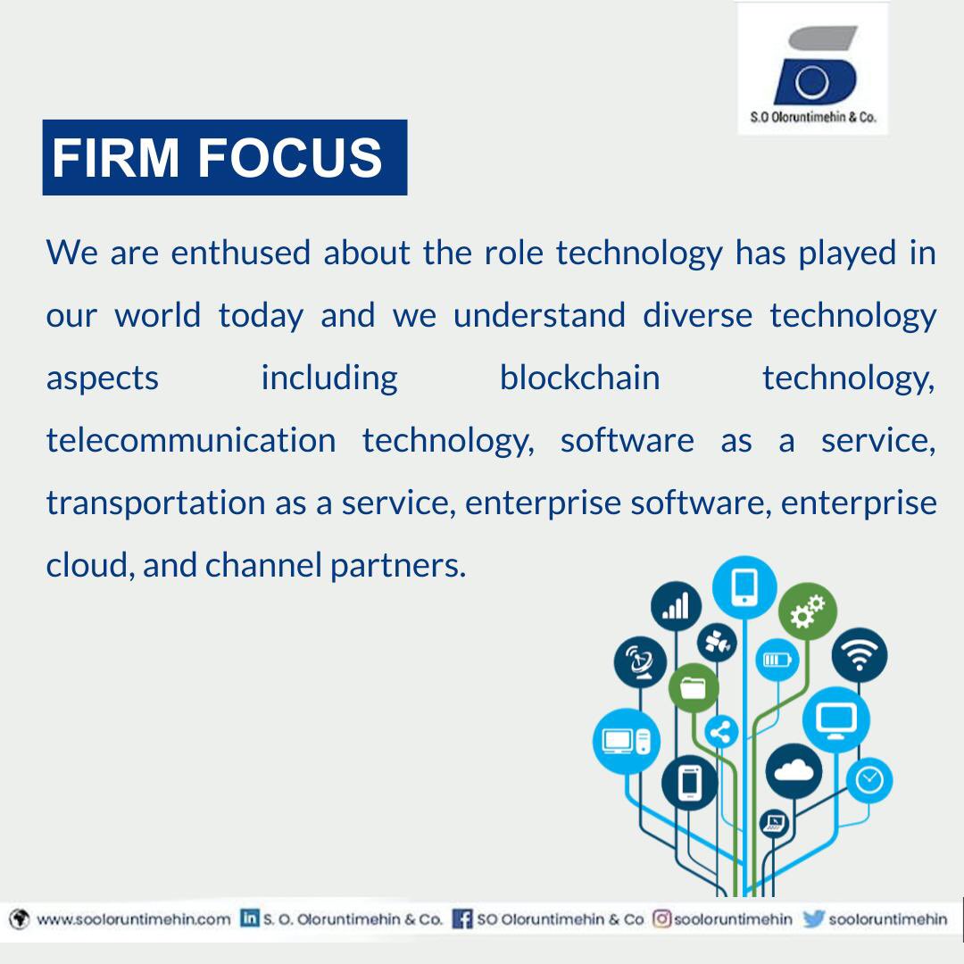 sooloruntimehin's tweet photo. FIRM FOCUS

We are enthused about the role technology has played in our world today and we understand diverse technology aspects including blockchain technology, telecommunication technology, software as a service, transportation as a service, enterprise software .. https://t.co/J1c25Nwsip