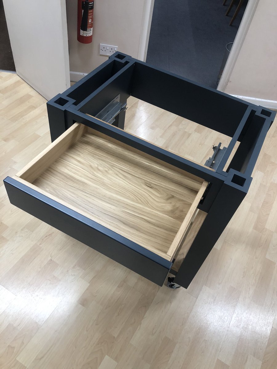 LandauParapan's tweet photo. We don’t just do doors!!! We have made this mobile chef’s trolly, built to our customers specification. The top will be put on by our customer to match the worktops! #wecandoanything https://t.co/rrUJI8XCg7