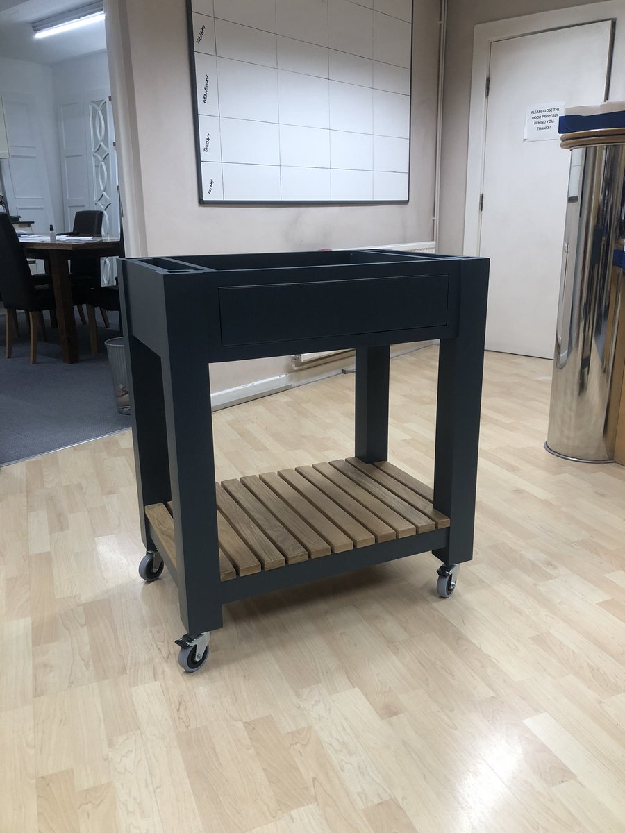 LandauParapan's tweet photo. We don’t just do doors!!! We have made this mobile chef’s trolly, built to our customers specification. The top will be put on by our customer to match the worktops! #wecandoanything https://t.co/rrUJI8XCg7