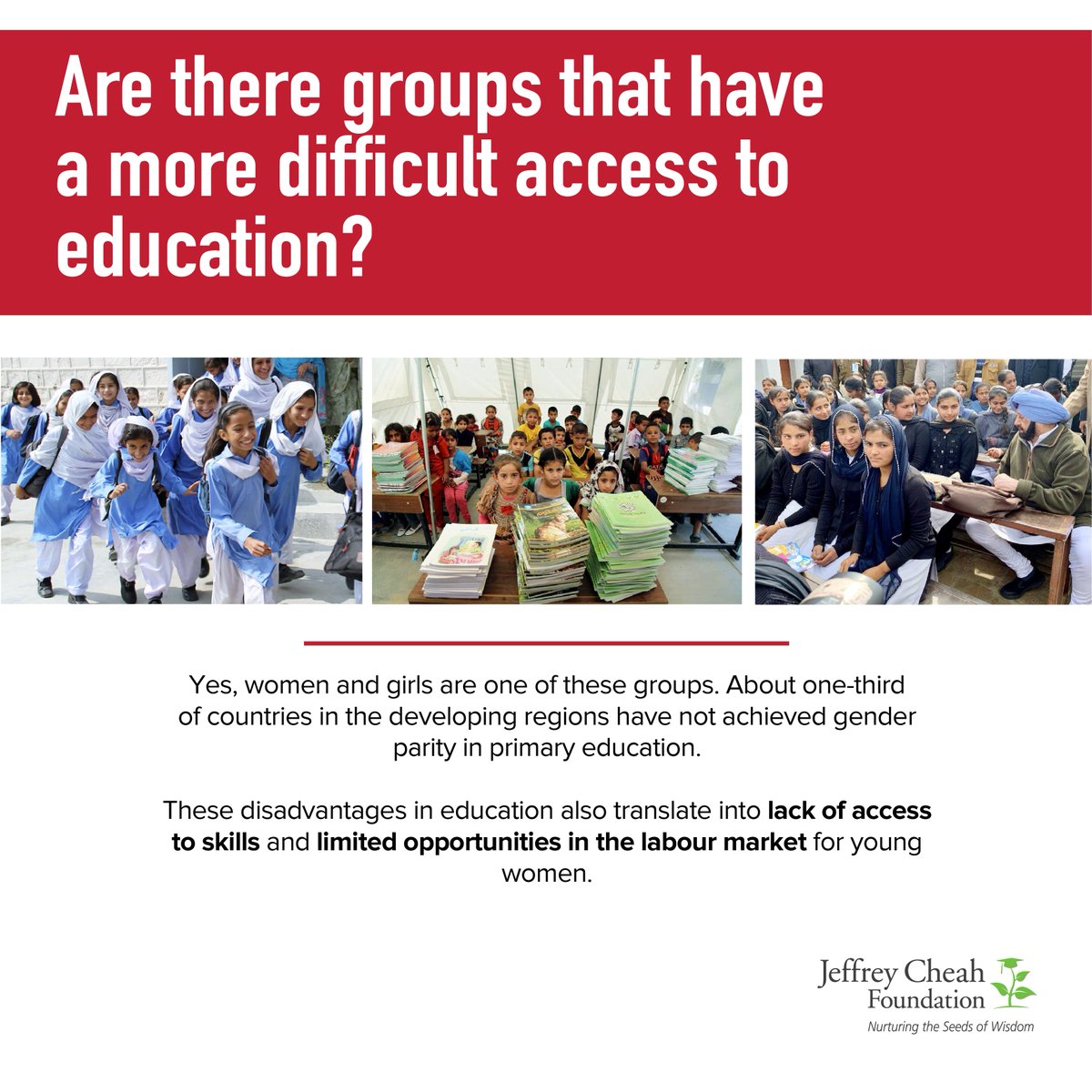 JeffreyCheahFDN's tweet image. Education enables upward socioeconomic mobility and a key to ending poverty. To create a better and sustainable future for all Malaysians, let&apos;s strive for #UNSDG4 and break the barriers of inaccessibility to quality education.

#QualityEducation