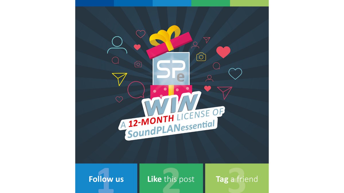 SoundPLANint's tweet photo. SoundPLAN started an exciting competition on #Instagram (@soundplan.gmbh) yesterday. This is your chance to win a free 1-year license of our software package #SoundPLANessential!
Here is a link to our IG competition: https://t.co/ehYs1a7ucb
#noise #ChristmasContest #competition https://t.co/oR8F3gx6ax