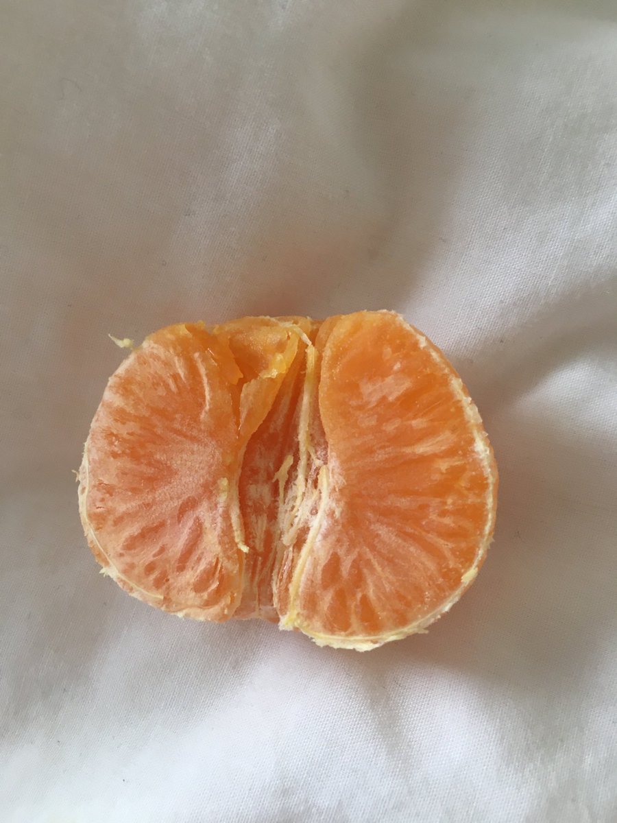 Day 1 of my “little things that make me happy” challenge. This is an exceptionally mandarin! They are not that good! ⁦<a href="/DessiVeltch/">Dessi Veltcheva</a>⁩ <3