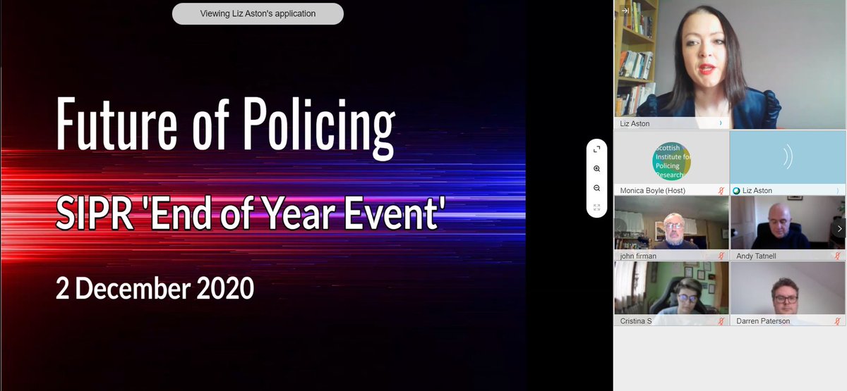 Excited for the #SIPR2020 event on the Future of Policing, including topics such as technology and digital policing! @TheSIPR @AstonLiz