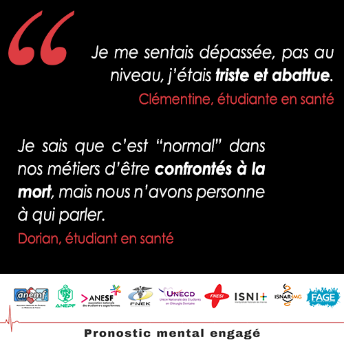 La_FAGE's tweet photo. 🔴 MES ÉTUDES, VOTRE SANTÉ

Les #étudiants en #santé se retrouvent abattus avant même d'être diplômés :
❌ Sous pression dans les études et dans le soin
❌ Abandonnés sans référents 
❌ A bout de nerf et de ressources

Voilà le cursus des futurs soignants.

#PronosticMentalEngagé https://t.co/WNTLRiegDB