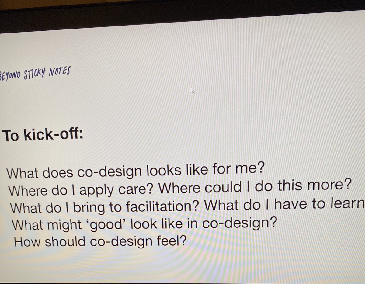 belmac_IC's tweet image. Currently swooning after the last of three virtual #booklclubs for #beyondstickynotes @CodesignClub 
Such a beautiful way to share knowledge - book+book club+slack channel = nurtured 
#codesign #facilitation #alwayslearning