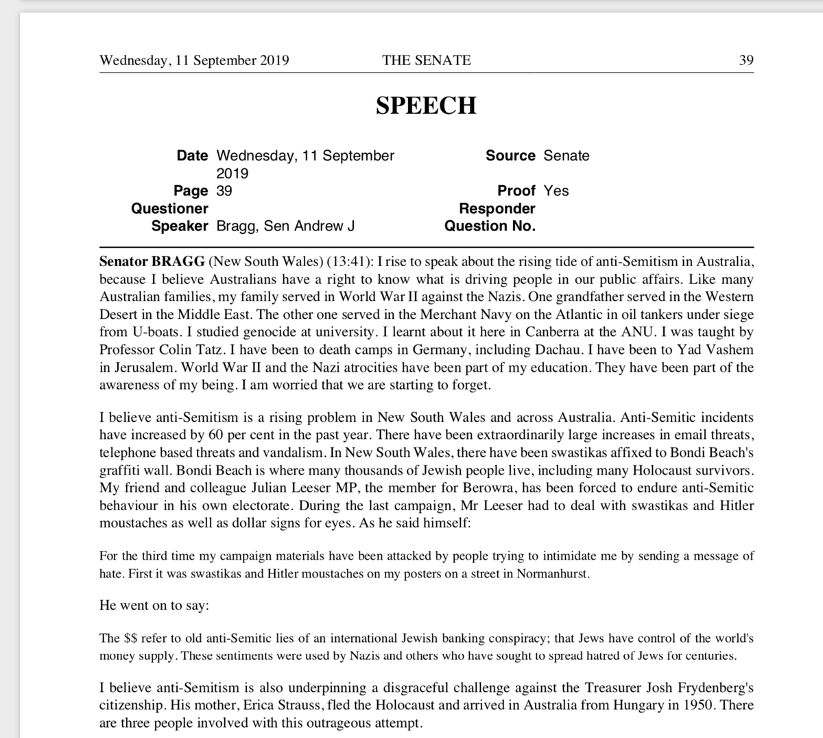 Here's Mr Staindl - remember, not an elected public figure - being called a "despicable individual", a racist and an anti-semite by Michael Sukkar & Andrew BraggAll of this was reported breathlessly, word for word, in the  @australian- who are currently worried about "privacy"