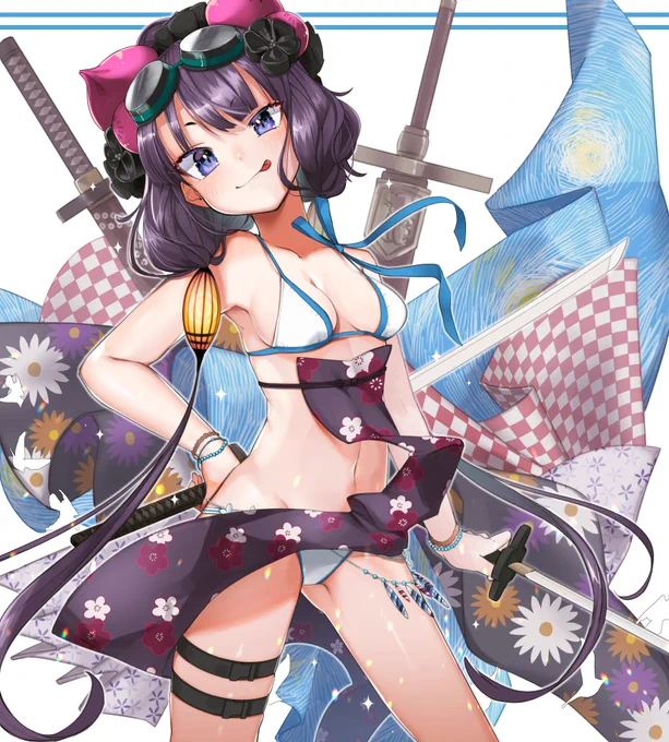 再掲?水着北斎
#FGO 