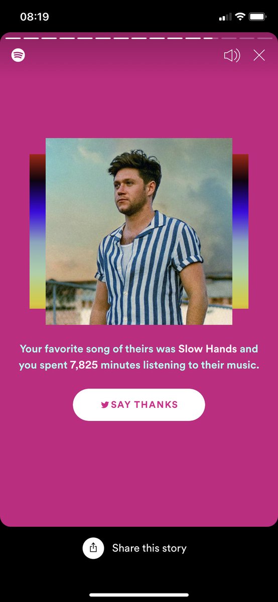 no surprise tbh - best thing that happened in 2020 was discovering Niall’s music 😇