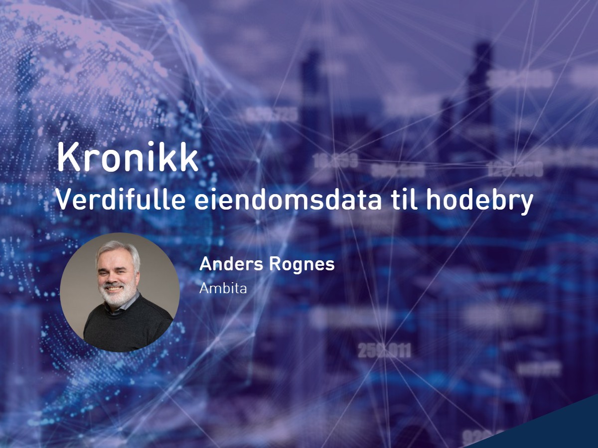 Interessant kronikk fra @AndersRognes: Verdifulle eiendomsdata til hodebry.  #digitalisering #kommuner   
Les saken her: puls.ambita.com/verdifulle-eie…