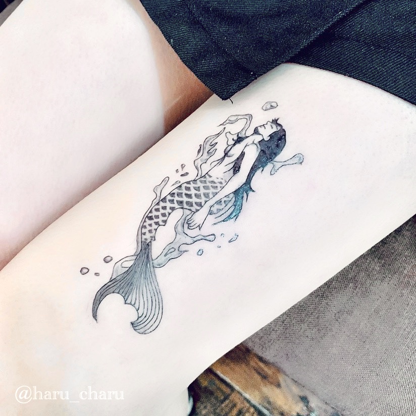 Jaguabaseの中の人 ジャグアタトゥーサロン東京名古屋京都 A Twitter デザイン例 人魚 花 薔薇 ハート 飛行機 ジャグアタトゥー ジャグアタトゥーデザイン