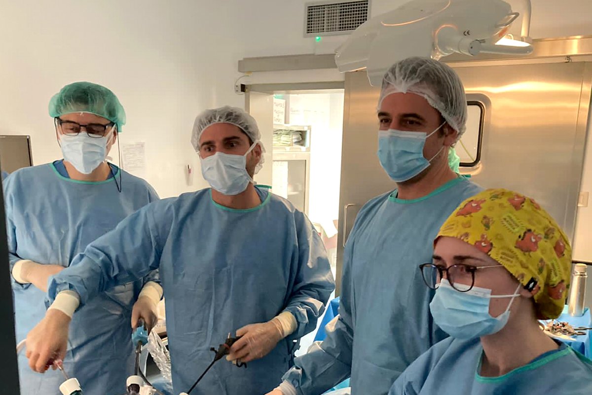 El S. de Cirugía General de Albacete implanta una técnica quirúrgica laparoscópica para tratar los cálculos de la vía biliar. Reduce el tiempo de hospitalización, a la vez que se evita al paciente una segunda intervención con anestesia general. bit.ly/36weMYO