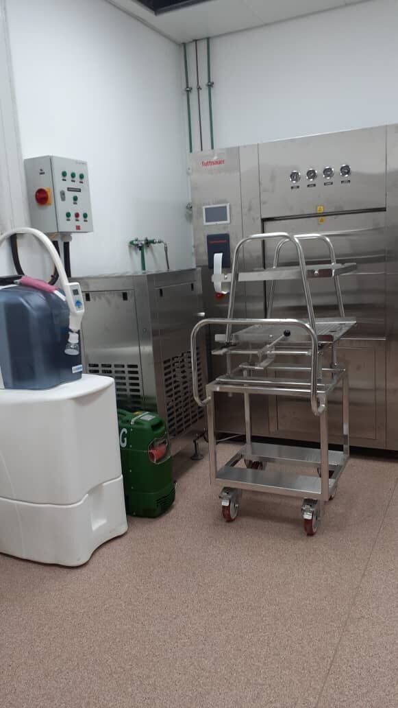 TuttSterilizers's tweet photo. Installation of a large Thermal Washer-Disinfector, two large #autoclaves for #SterileProcessing of surgical instruments and textiles, in New State House Clinic, Port Harcourt, #Nigeria. The clinic has 30 beds and provides essential services. #infectioncontrol #africahealth https://t.co/Xvxk74lRKu