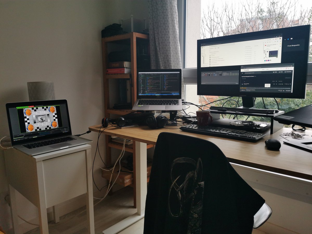 udgover's tweet photo. Setup ready to stream #Botconf2020 Day 2 in FullHD https://t.co/70LyCGx7Fx