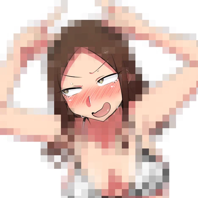 某所で出す予定のイラストを製作中ですがまだ秘密なのでモザイクにしたら思わぬ効果が…お楽しみに 