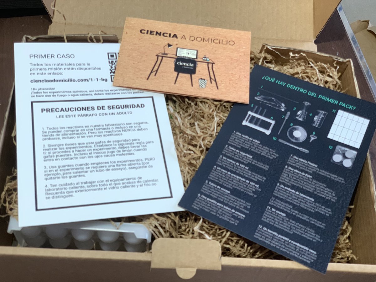 sgilcastro's tweet photo. ¡Llegó! El pasado jueves, aparte de pasármelo teta con mi peque en el concurso online de ciencia Smart Thursday, fuimos los ganadores de uno de los packs de #cienciaadomicilio. Fantástico! Estamos deseando ponernos enseguida a resolver el caso 🥰♥️ Gracias @SmartBarcelona1 https://t.co/ztaZK5F7XX