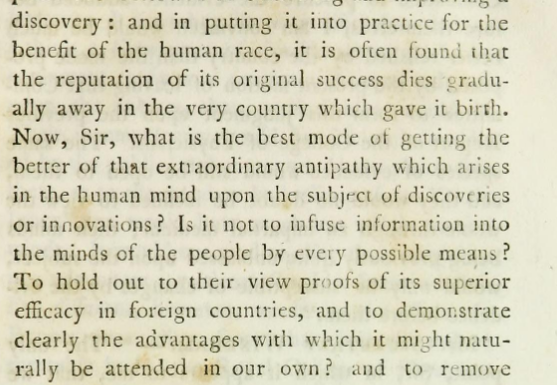 On July 2 1806, the House of Commons debated vaccination. Reading William Wilberforce's speeches on this occasion, it's as if the intervening two centuries never happened.