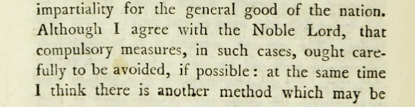 Wilberforce argued forcefully against compulsory vaccination...