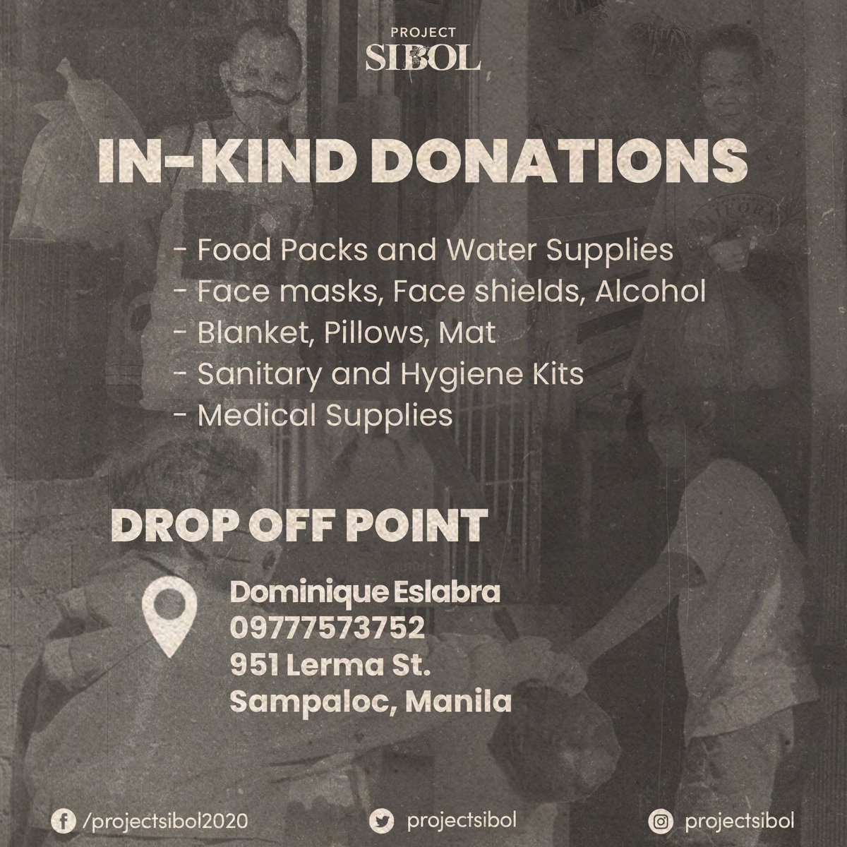 projectsibol's tweet photo. WE NEED YOUR HELP!

Project Sibol is a non-profit, youth-led, and volunteer-based initiative by a group of student filmmakers that aims to help communities affected by Typhoon Ulysses. https://t.co/dDCF6sbRFu