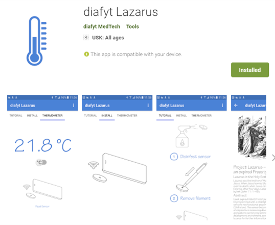diafyt's tweet photo. Used and expired #Abbott #Freestyle #Libre® 1, 10 day and 14 day Sensors can be programmed with this smartphone app. The sensors are given a new function and their original purpose as #CGM is lost. The sensor becomes a thermometer. https://t.co/zIJLyLPm6e #diabetes #T1D #Recycle https://t.co/1VeogyeMRb