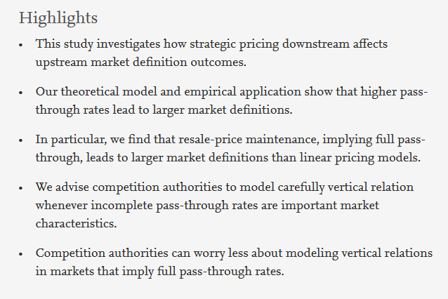 DICEHHU's tweet photo. Out Now: Vertical Relations, Pass-through, and Market Definition: Evidence from Grocery Retailing, by @haucap, Christian Wey, Ulrich Heimeshoff, Gordon Klein and Dennis Rickert. #antitrust #IJIO
https://t.co/76VgF3NAne https://t.co/3ipaHbQlHk