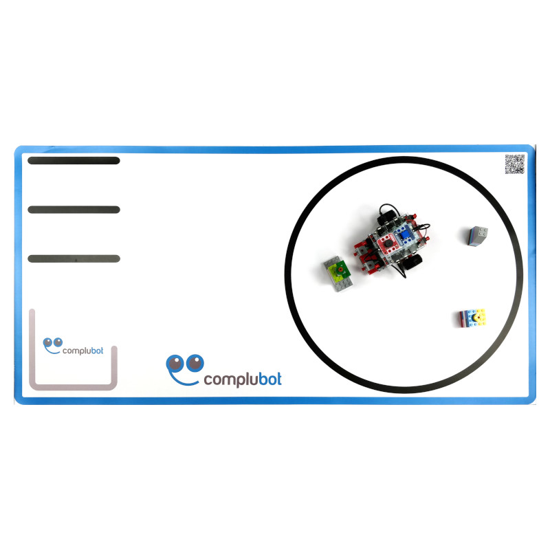 Complubot's tweet photo. #Nuevo Mini Campo de pruebas para robots educativos #MiiBot #CrumbleBot y #Crystalino de 1m x 0,5m con actividades de sumo, saca-piezas y sigue-líneas https://t.co/lbbz1ymGQr https://t.co/O4R1Q95iHc