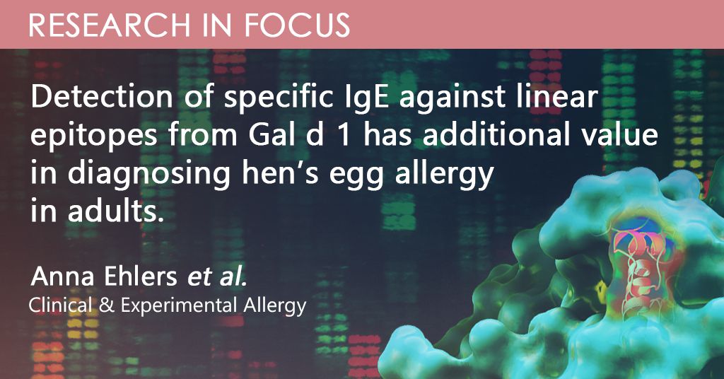 PEPperCHIP's tweet image. Paper feature: Ehlers et al. developed a novel diagnostic tool for the detection of hen&apos;s egg #allergy, affecting up to 0,6 % of adults. Linear #epitopemapping led to the discovery of specific IgE binding to several epitopes of the allergen Ovomucoid. buff.ly/39zJBO4