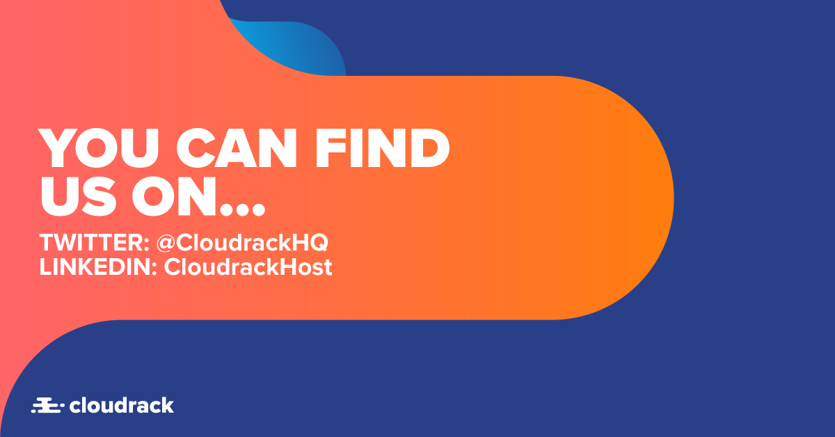 CloudrackHQ's tweet photo. You're already following us on Twitter, why not give us a follow on LinkedIn as well? It'll be worth your while, we promise! 👇 

https://t.co/sixAo2RfzU

#SocialMedia #LinkedIn #Twitter https://t.co/OyoqW9sm0X