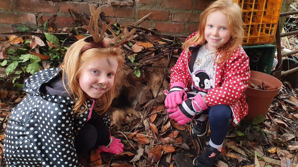 bobbyjrushton's tweet photo. @RumneyPrmYear2, Lily &amp; Isla making their hog-house in their Christmas jumpers..! https://t.co/lBKHcGvweq