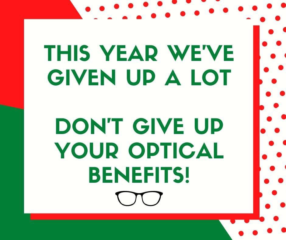 It’s that time of the year where things get busy and time runs out. 

Have you booked your eyetest yet?