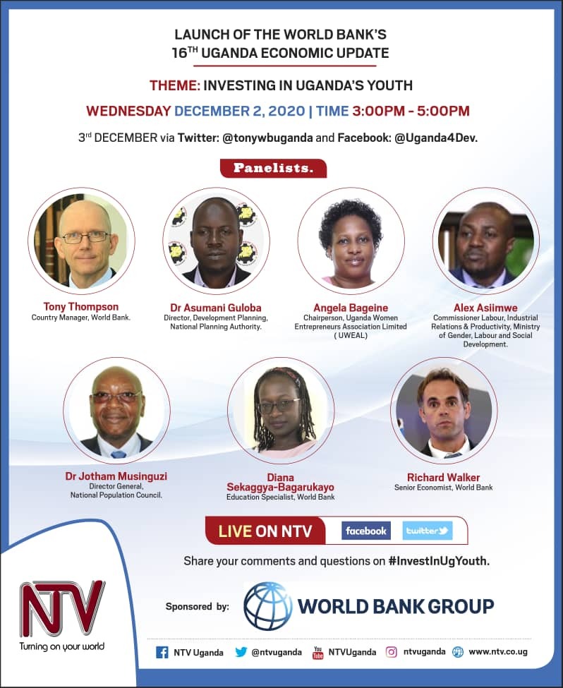 #InvestInUgYouth is showing at 3:00PM on @ntvuganda

If you are far from your TV set?

Don't you worry, below is a link to the conversation: (#DigitizeUg)
bit.ly/InvestInUgYouth
Cc:@MoICT_Ug @Tybisa @NITAUganda1 @NITAUgandaED @WorldBank @Uganda4dev @tonywbuganda @SheilaKulubya