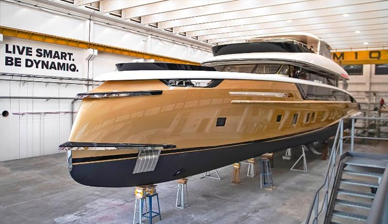 Dynamiq's flagship Stefania ready to launch in Tuscany - The full-aluminium superyacht features a fast displacement hull by Van Oossanen - <a href="/DynamiqYachts/">Dynamiq</a> powerboat-world.com/news/233573/Dy…
