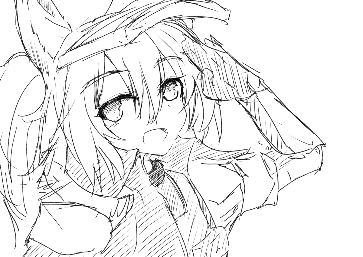 皆グラニ描いてて描きたくなったのでらくがきした 