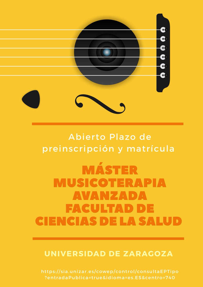Últimos días para matricularse en el máster <a href="/unizarmt/">Musicoterapia Avanzada UNIZAR</a> con <a href="/Asocrearte/">Asociación Crearte</a> <a href="/Asoarapsico/">Asociación Aragonesa de Psicopedagogía</a> <a href="/DeAragonesa/">Asociación Aragonesa de Rehabilitación Psicosocial</a> <a href="/FundacionMyS/">Musicoterapia&Salud</a> <a href="/CimBilbao/">Musicoterapia Bilbao</a> <a href="/unizar/">Universidad Zaragoza</a> <a href="/casaest_unizar/">Casa del Estudiante</a> <a href="/UccUnizar/">UCC unizar</a> <a href="/bibliounizar/">Biblioteca Unizar</a> <a href="/ZGZc20/">Zaragoza Cultura 2.0</a>
