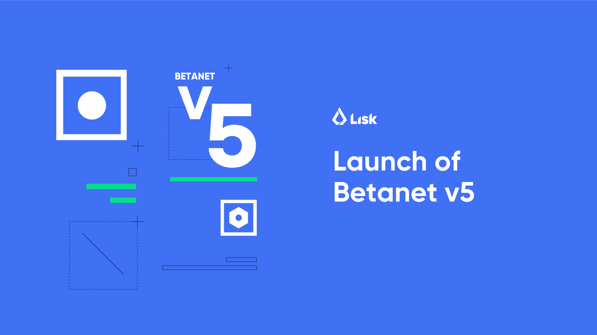 Lisk's tweet photo. We are happy to announce the launch of Betanet v5. 🚀
￼
If you want to learn more about the new protocol features and further improvements read the blog post: https://t.co/i6fzlsTgGd

On Friday, at 3pm CET, we will host an AMA on https://t.co/zcFgPgcpqU to answer your questions. https://t.co/jaLGc1ZLyx