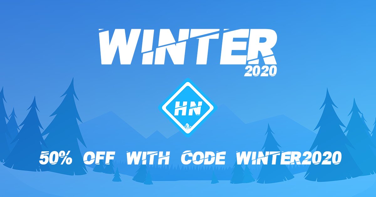 HexaneNetworks's tweet image. Our Winter 2020 Sale is here! Get 50% off your next order by using the code WINTER2020 - Now is the best time to build your next successful community! ❄️☃️