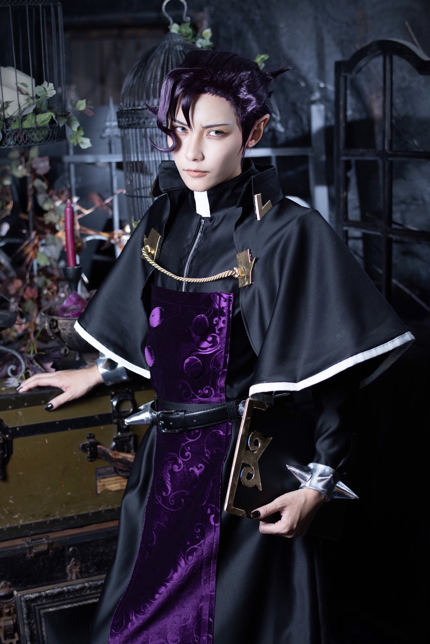 魔入りました！入間くん カルエゴ コスプレ ウィッグ （さかな