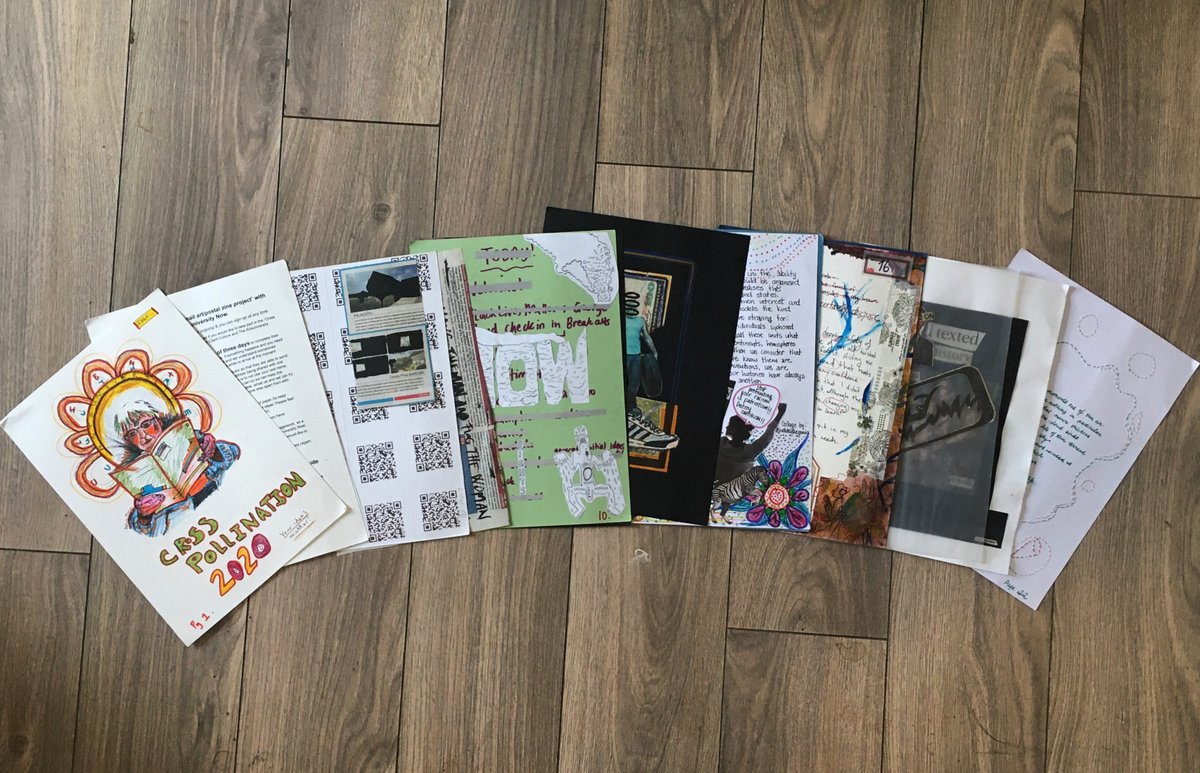 client_culture's tweet photo. The Cross Pollination Zine travelled far and wide landing in letterboxes across the UK &amp; Europe &amp; is back in Plymouth getting ready 2 be uploaded for your reading pleasure. #antiuni2020 @antiuniversity https://t.co/aFVGpvwIhZ