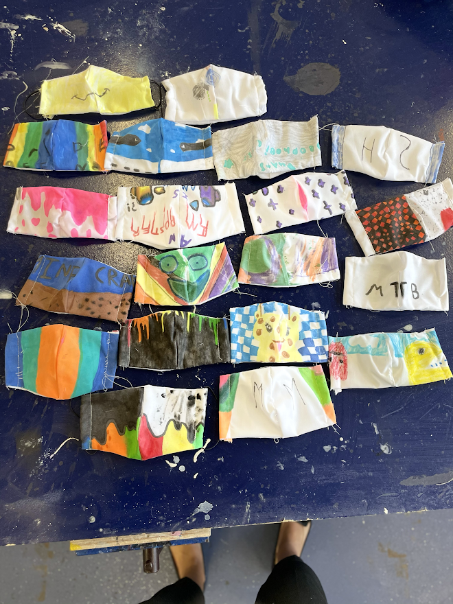 OutwoodFreeston's tweet photo. A huge well done year 8. You have demonstrated outstanding design and hand stitch skills while constructing your face masks. #COVID19 #staysafe #DTtextiles https://t.co/5KrdESZ1IS
