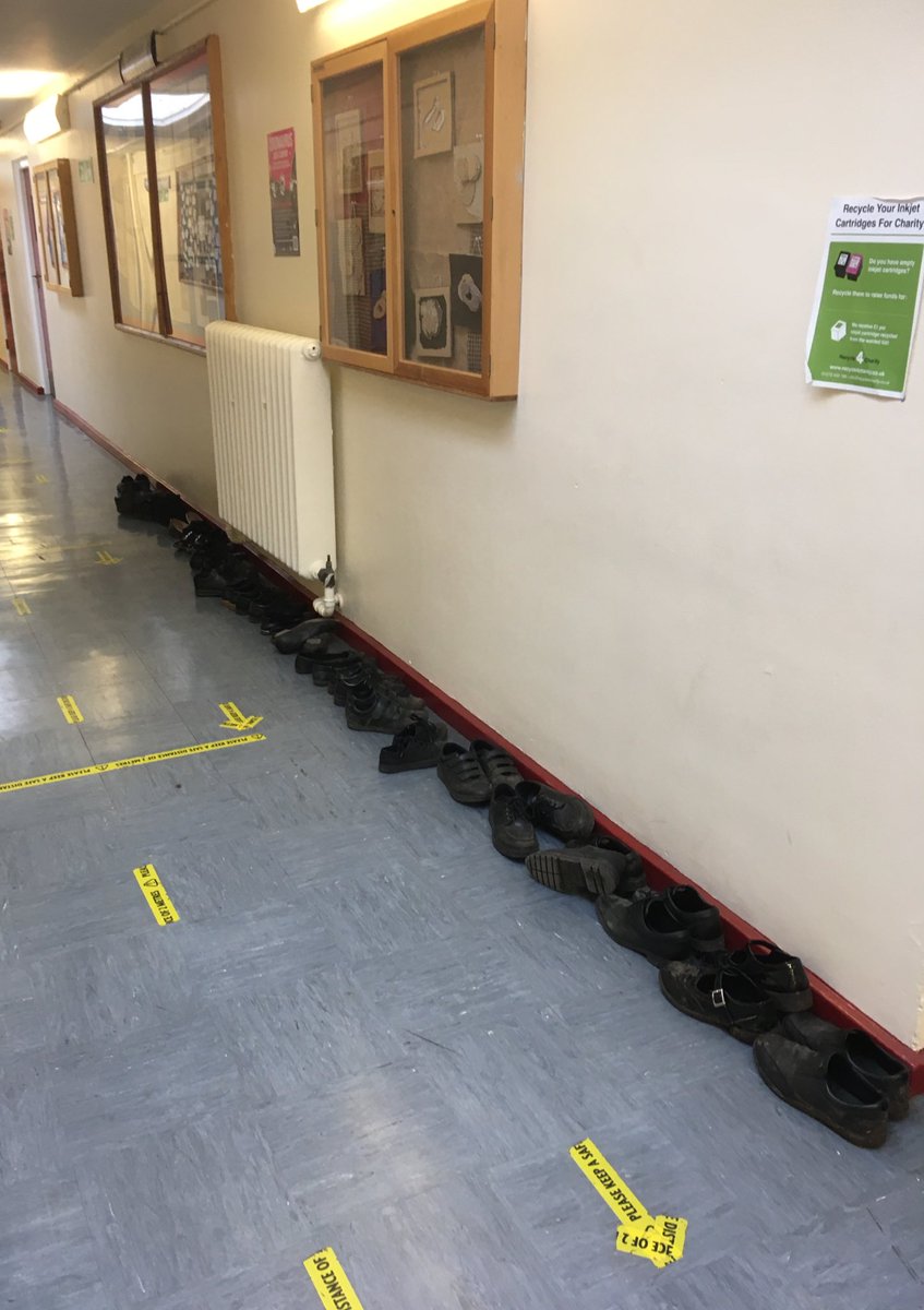 Year 7‘s shoes were outside the classroom ready for St.Nicholas to visit us this morning 😉 🎅🏽and he did!! Who will be leaving their clean shoes outside on Saturday night ready for 6th December? <a href="/IceniAcademy/">Iceni Secondary Academy</a>